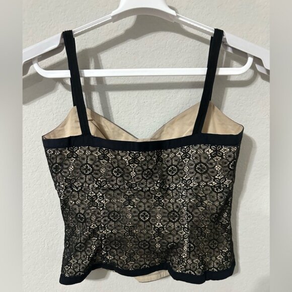 Elie Tahari Black Lace Corset Tank Size‎ Small - Picture 2 of 10
